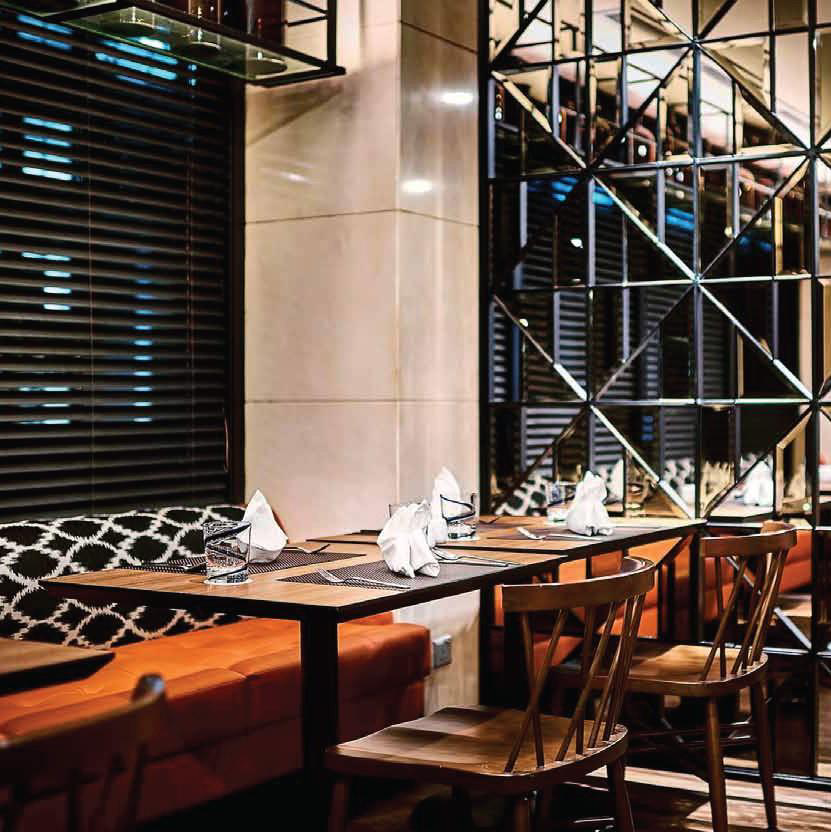 Hotel restaurant and bar interior